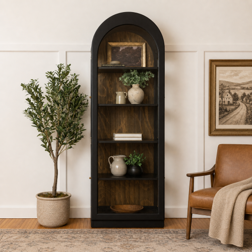 Arched Curio Cabinet